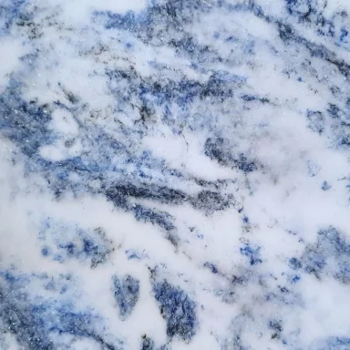Flüssigtapete Dekor blau