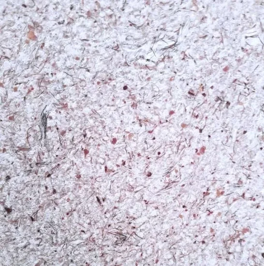 Baumwollputz Dekor rot